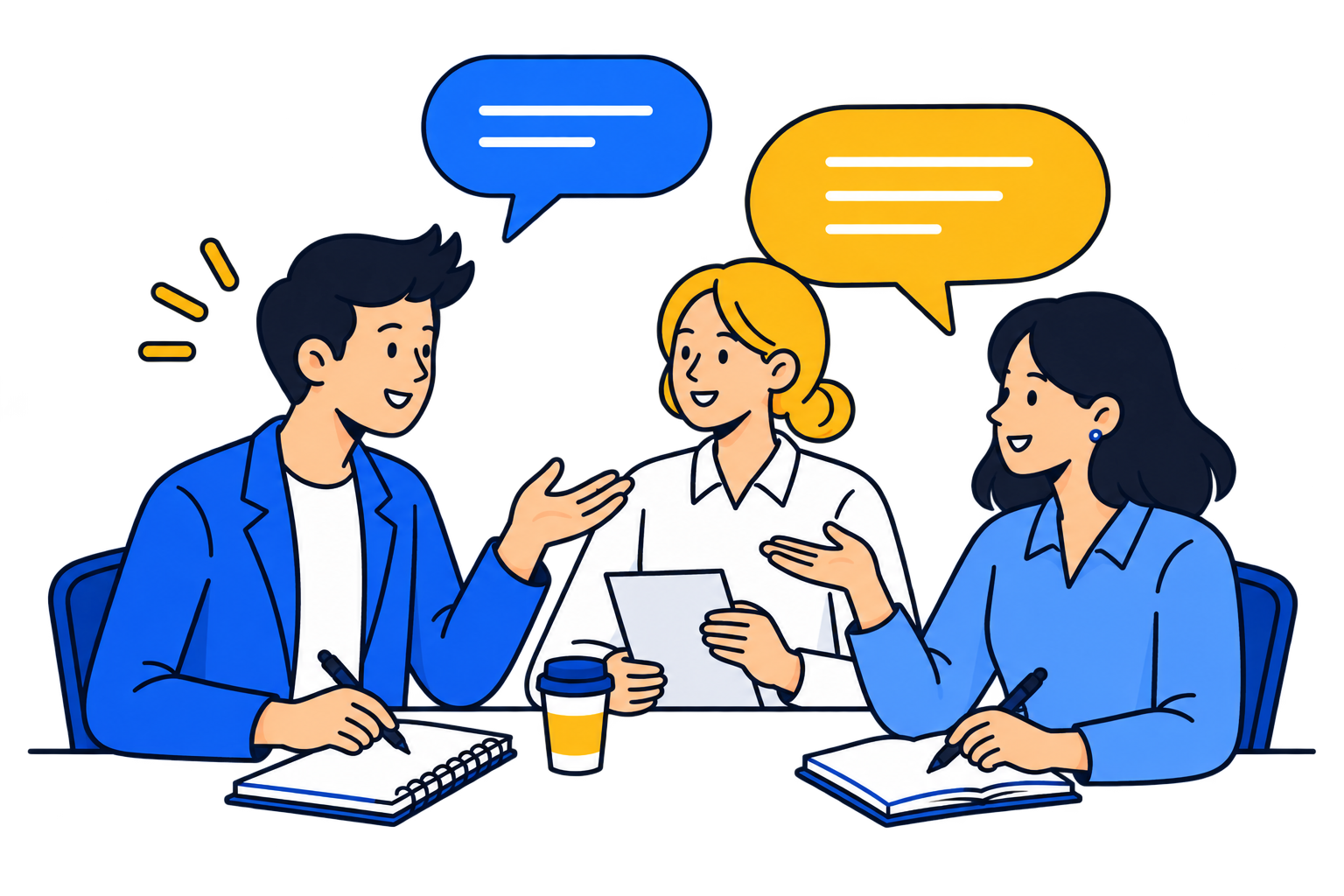 ThinkTech Discussion and Collaboration Illustration